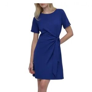 DKNY Side Tie A-Line Dress, X-Large